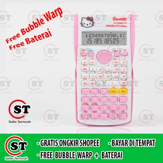 [COD] Kalkulator Scientific Hello Kitty / Fisika Sains/ Kalkulator ilmiah Hello Kitty 350 ms Sekolah