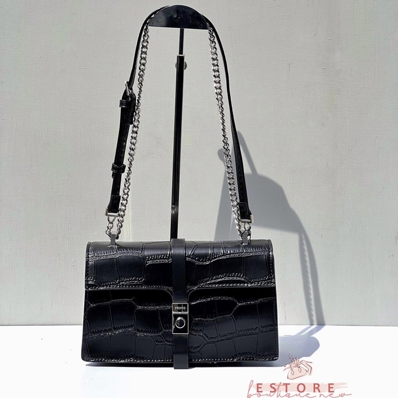 P Leather Croc Effect Shoulderbag 03