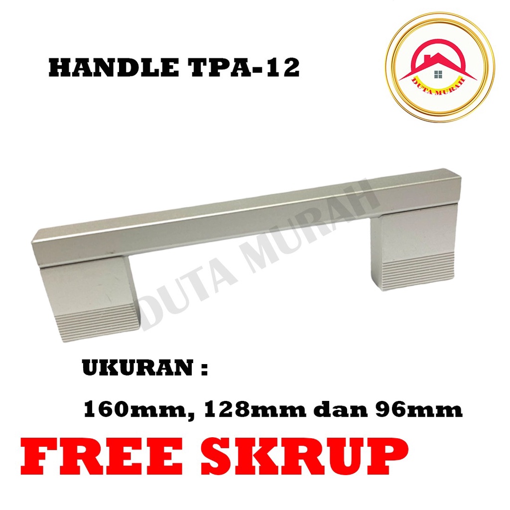 Handle Tarikan Laci/ Lemari Minimalis Huben TPA-12 Anodized