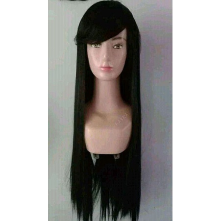 wig/ rambut palsu lurus panjang berponi