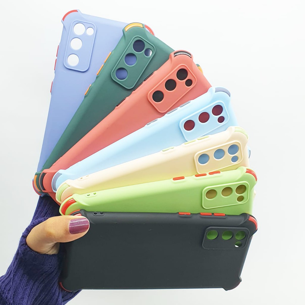 Samsung Galaxy S20 FE SoftCase Candy Crack Macaron 2 Tone Plus Pelindung Camera