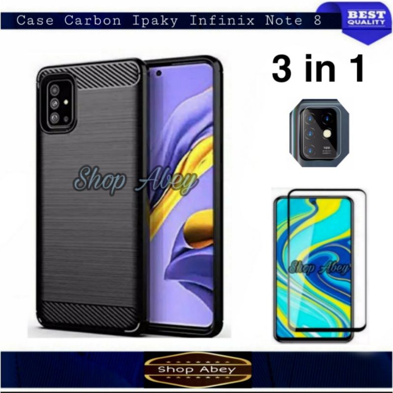 Case Infinix Note 8 Casing Carbon Ipaky Infinix Note 8