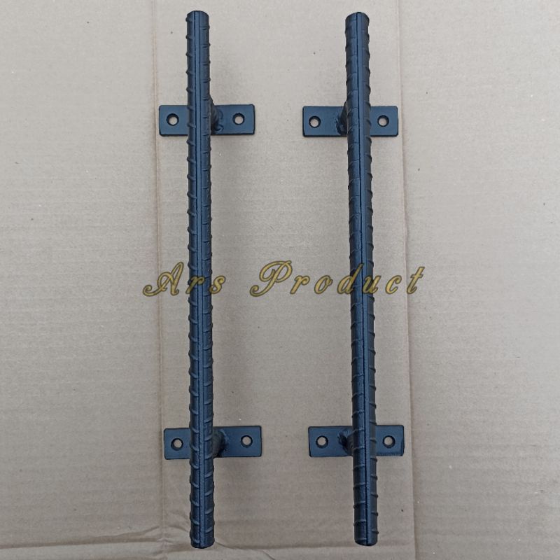 Handle Pintu Besi Beton Ulir Solid Industrial Sangat Kokoh