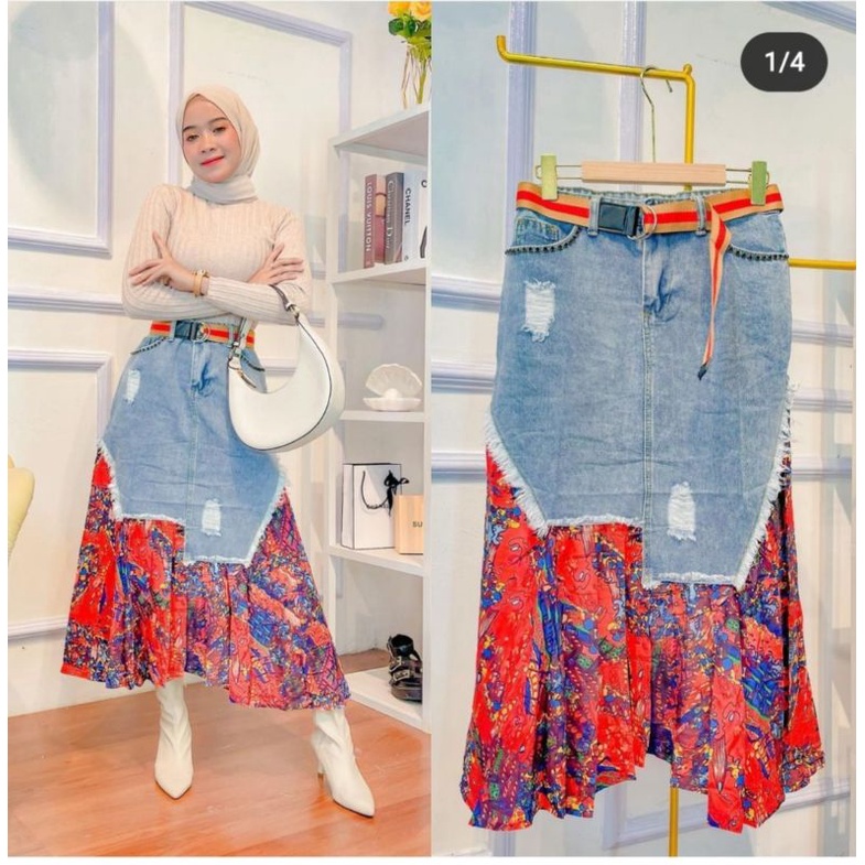 rok jeans combi by mjs