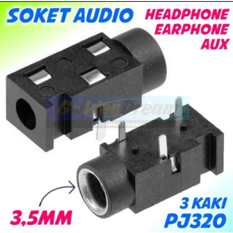 soket audio 3.5mm 3pin aux socket