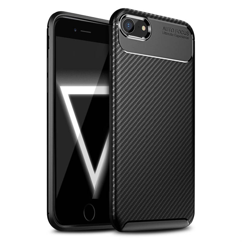 Casing iPhone - Carbon II TPU Case iPhone SE 2020 - 7 - 8 - Softcase