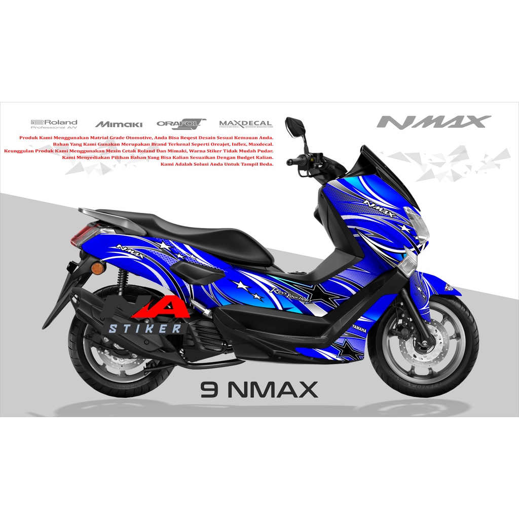 DECAL NMAX 155 FULLBODY - DECAL NMAX LAMA GRAFIS NMAX-9
