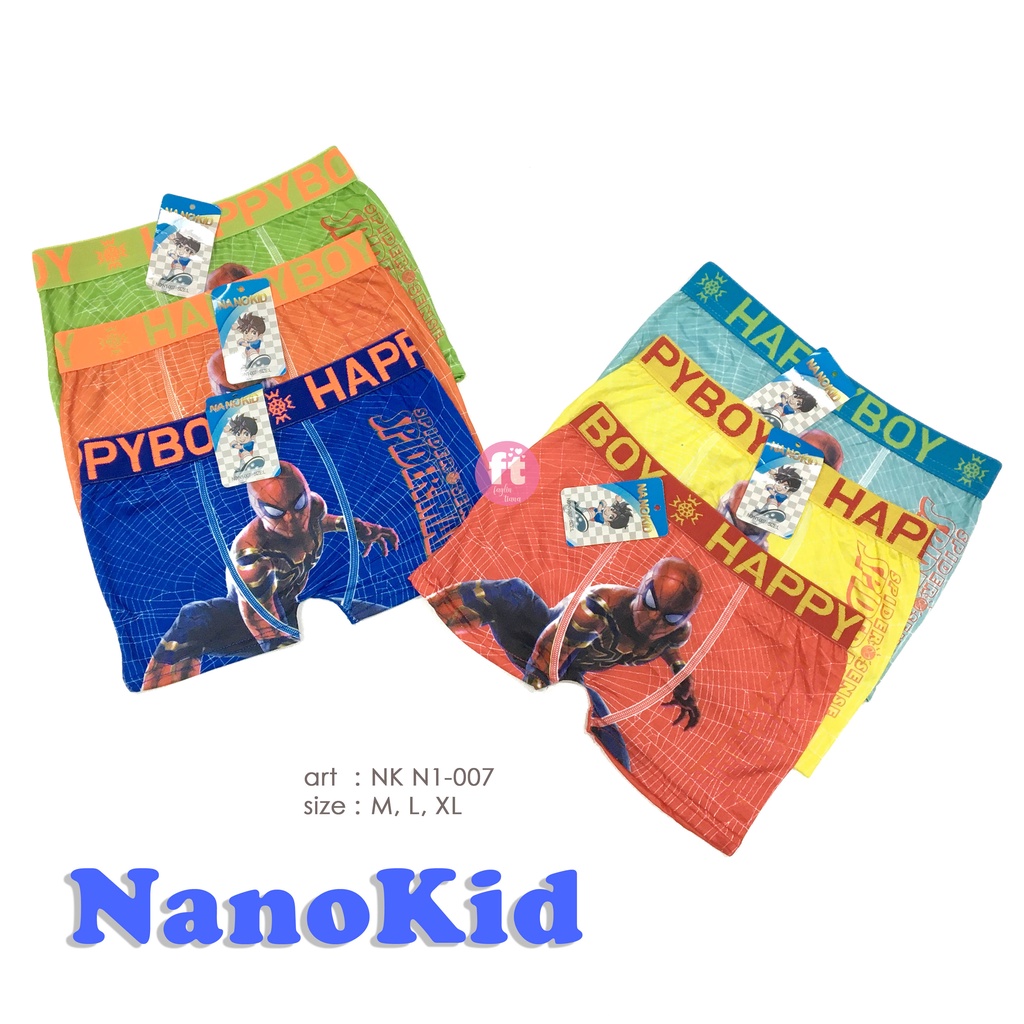 NANOKID | Celana Dalam Anak Segiempat / Boxer Anak Cowok / art NK N1