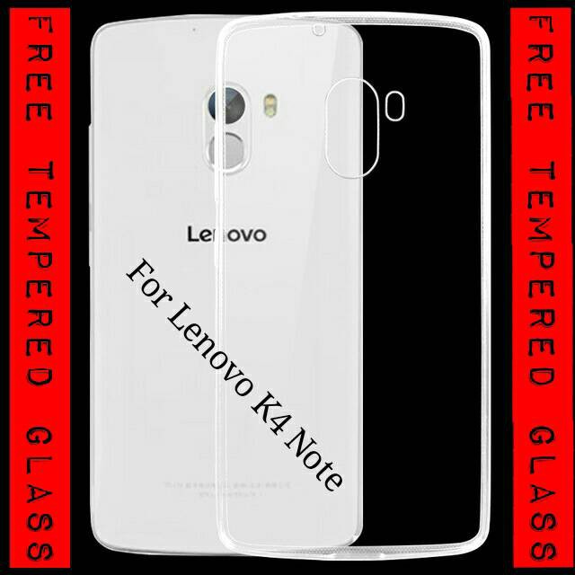 Dijual Lenovo Vibe K4 Note / A7010 Ultrathin Jelly Case + TEMPERED GLASS 9H Berkualitas