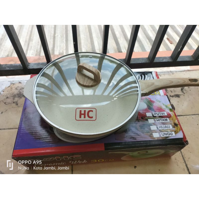 wok pan keramik hc