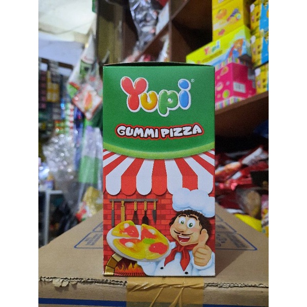 

Yupi gummi pizza 1 box isi 12pcs