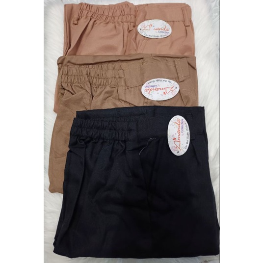 Promo!! Celana Highwaist Kulot Resleting Toyobo Wanita Remaja Bahan katun