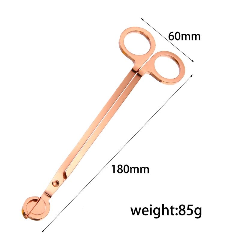 【Rose Gold】Candle Aksesoris Lilin Trimmer/Candle Metal Wick Trimmer/Gunting Sumbu Lilin