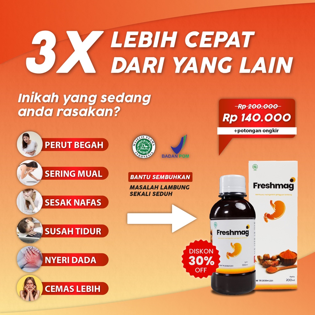 Freshmag 100% Original - Madu Herbal Solusi Asam Lambung Maag Kronis Akut &amp; Gerd Penambah Nafsu Makan Perkuat Organ Pencernaan Atasi Mual Muntah Magh Maag Lancarkan Sirkulasi Darah Fresh Magh Fresmag Presmag Fresh Maag Isi 200ml