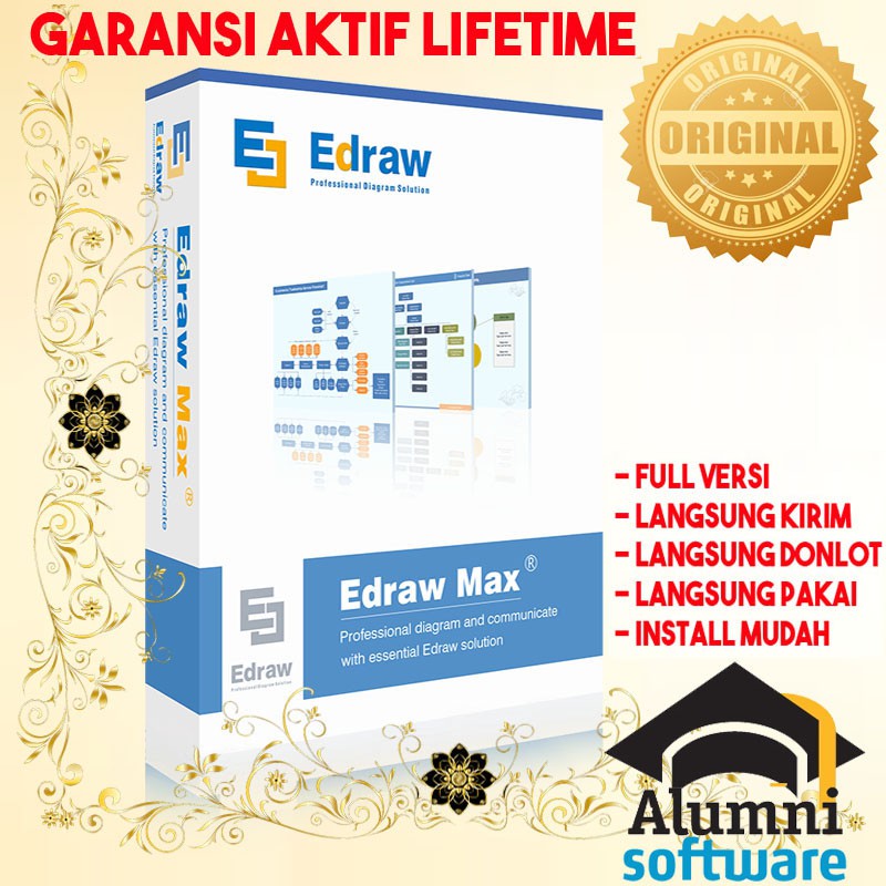 [FULL VERSION] Edraw Max 9 Diagram Chart Graph - GARANSI AKTIVASI