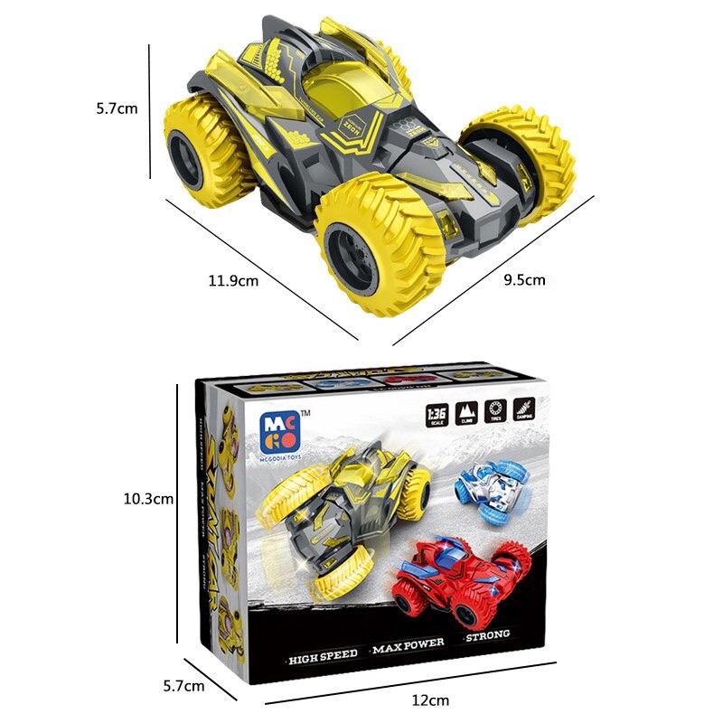 Mainan Mobil Off road 4WD Model Putar Dua Sisi Untuk Hadiah Ulang Tahun Anak Laki-Laki