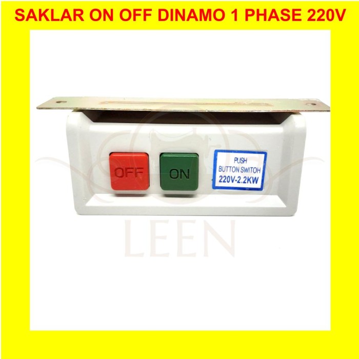 Switch / Saklar On Off Dinamo (1 PHASE) Mesin Jahit Industri LEEN