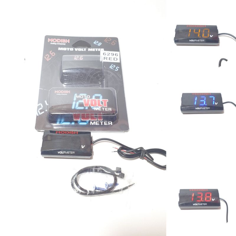 VOLTMETER DIGITAL WATERPROOF PENGUKUR AKI