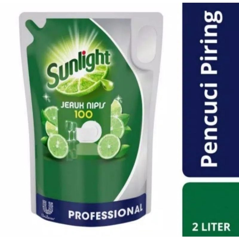 Sunlight Sabun cuci piring Refill pouch 2 liter