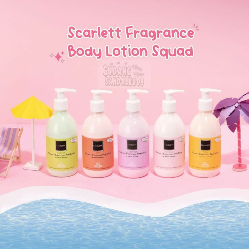 SCARLETT WHITENING Body Lotion | Brightening Body Romansa Fantasia Charming Freshy Jolly Lotion Badan