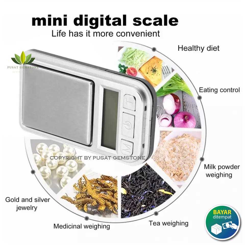 Timbangan digital super mini scale timbangan emas diamond batu