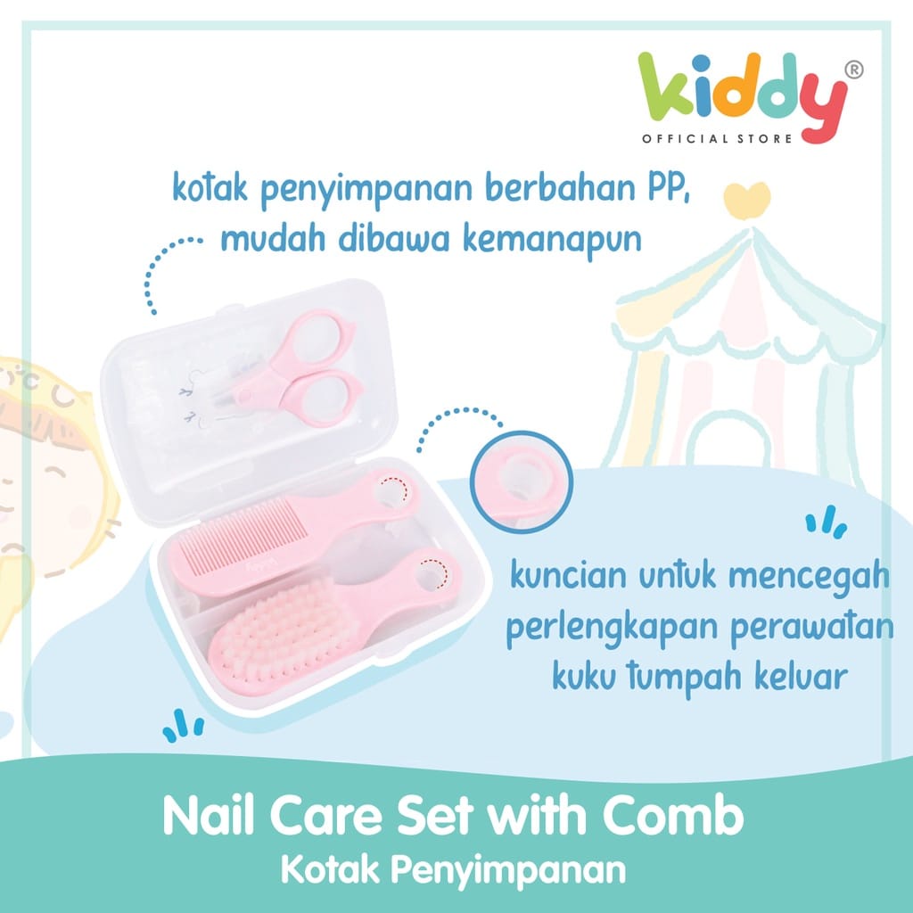 Kiddy Nail Cer Set With Comb 95002