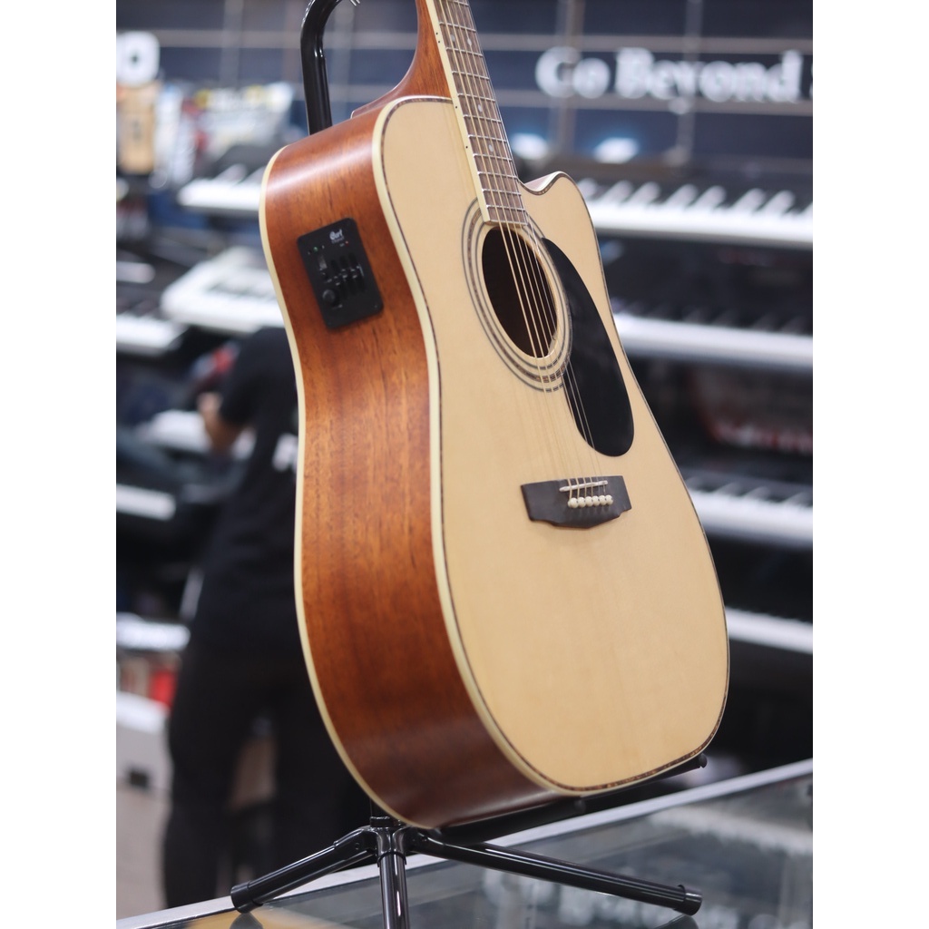 Cort AD880CE Dreadnought Cutaway Akustik - Gitar Akustik Elektrik w/ Gigbag-2