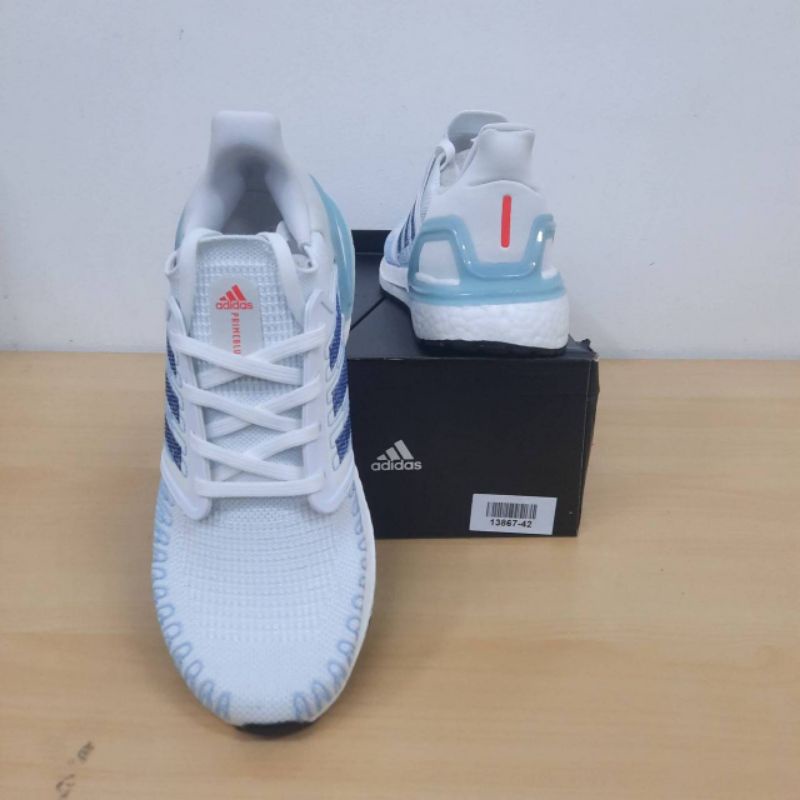 Adidas Ultra Boost 20 Cloud White/Light Blue