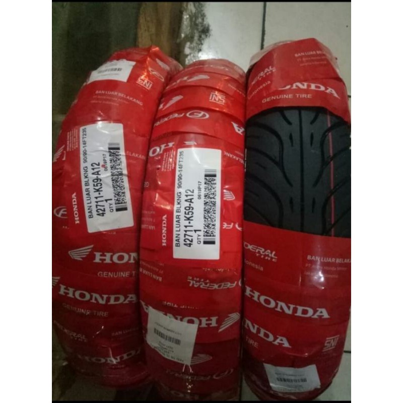 Ban Luar 90/90 14 Tubeless AHM Federal Belakang Matic