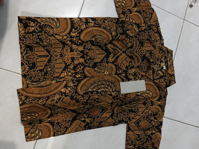 Kemeja Hem Batik Anak Size M (4th - 5th)