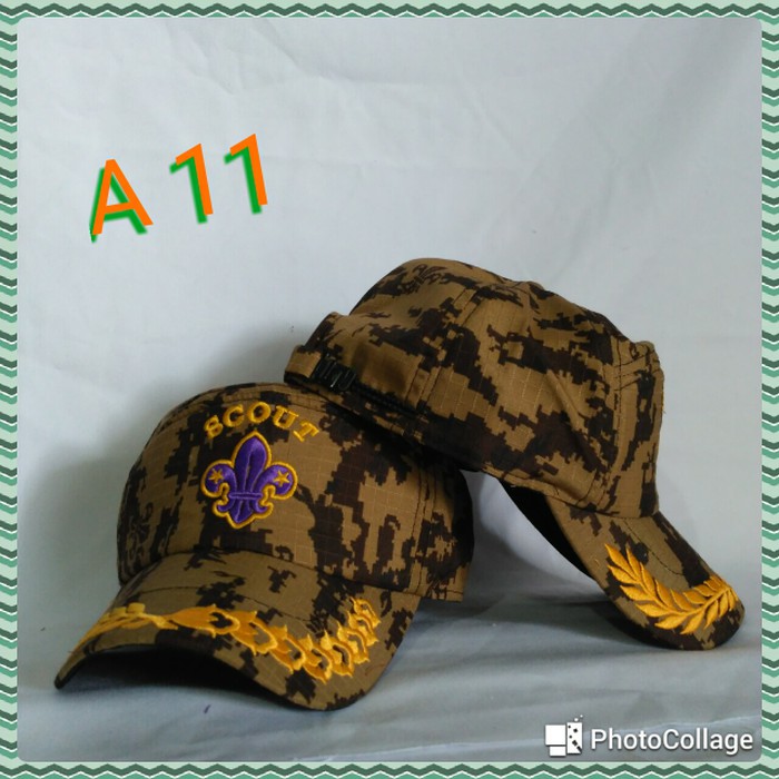 Topi Lapangan Pramuka Loreng Scout