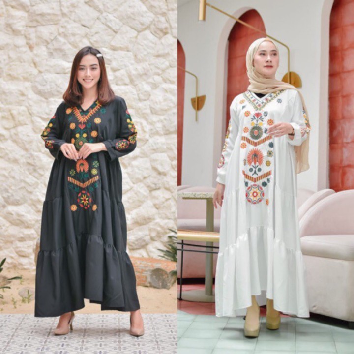 Ramadhani Dress Maxy Gamis Bordir Premium Hits