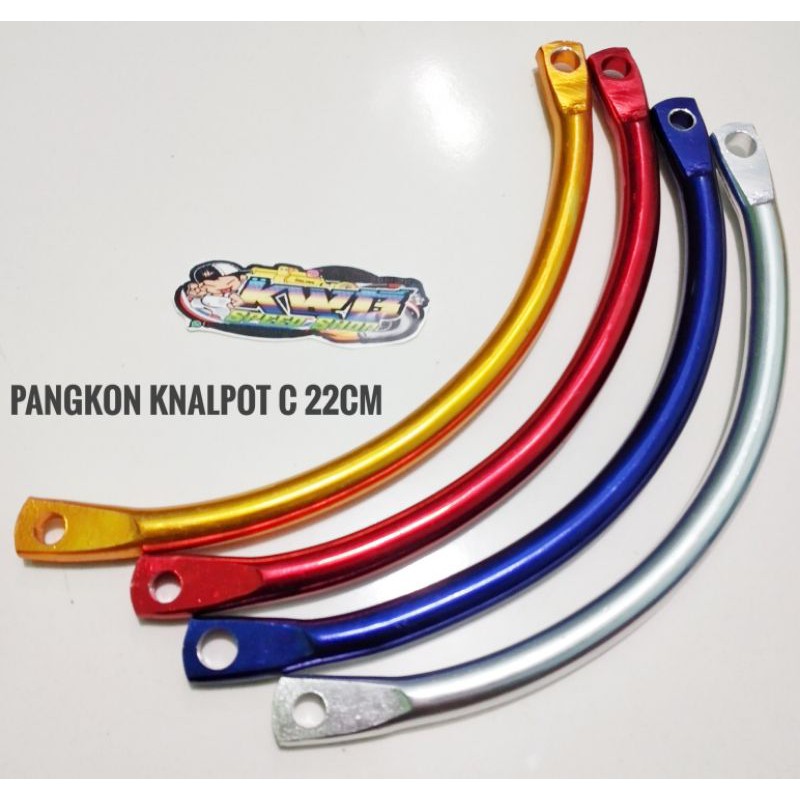 Pangkon knalpot C coak panjang 25cm breket pangkon C knalpot panjang 25cm coak custom miling almunium cnc