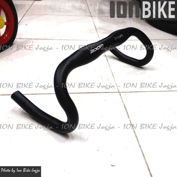 Stang Dropbar Zoom Oversize Gepeng Super RINGAN - Roadbike Dropbar Zoom Pipih - Stang Sepeda Balap O