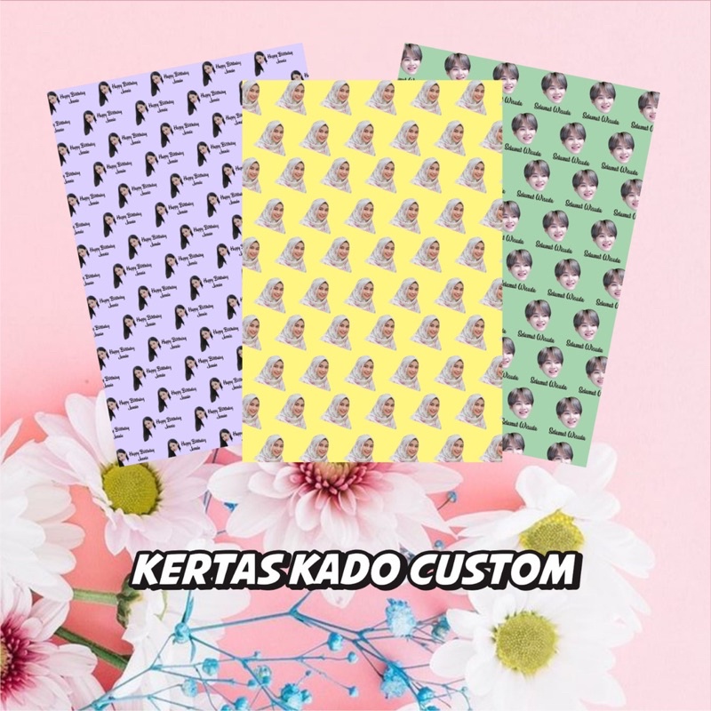 

Kertas Kado Custom SATU HARI JADI