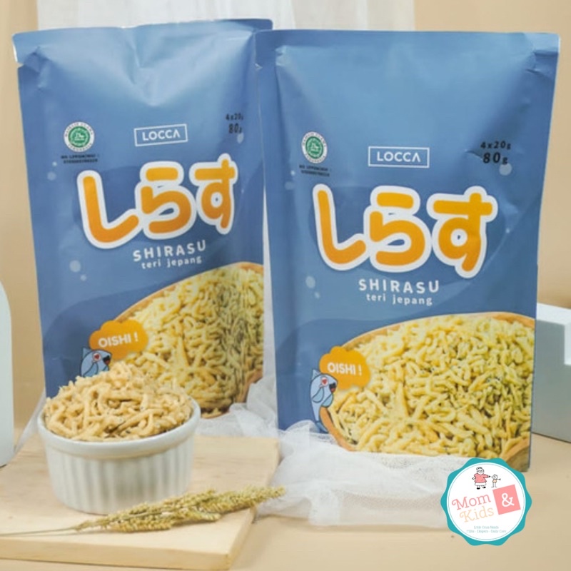 Locca Shirasu Teri Jepang 80gr | Snack Cemilan Sehat