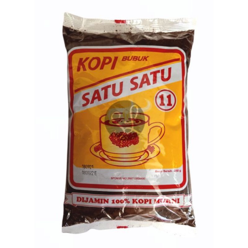 

KOPI BUBUK MURNI SATU SATU / KOPI 11 SATUSATU 250GR