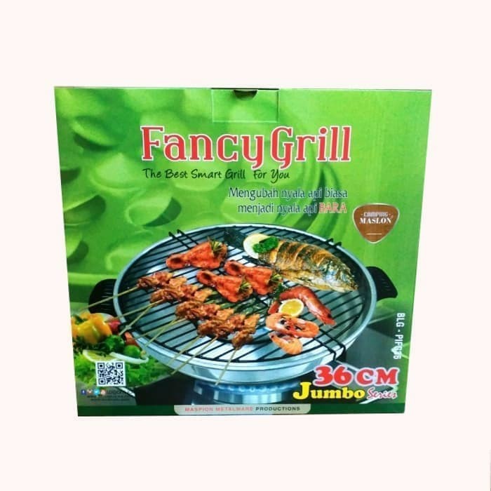 MASPION Fancy Grill 36 cm / Panggangan di Kompor 36cm