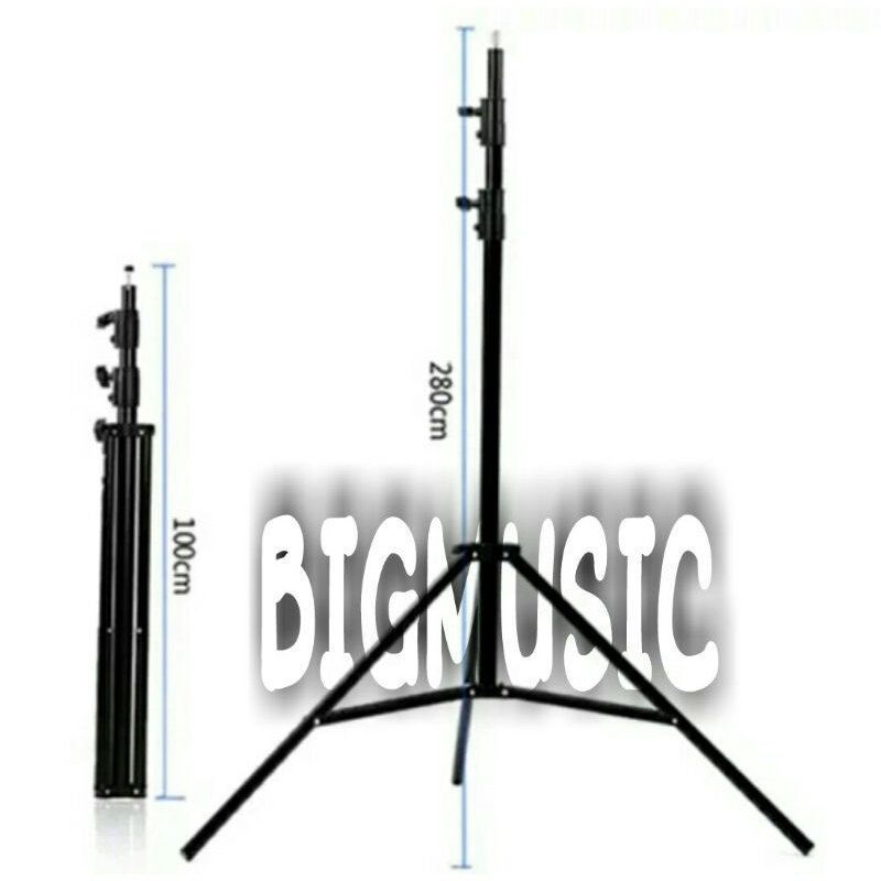 Stand Lampu Studio 280 CM - Tripod Lampu Studio