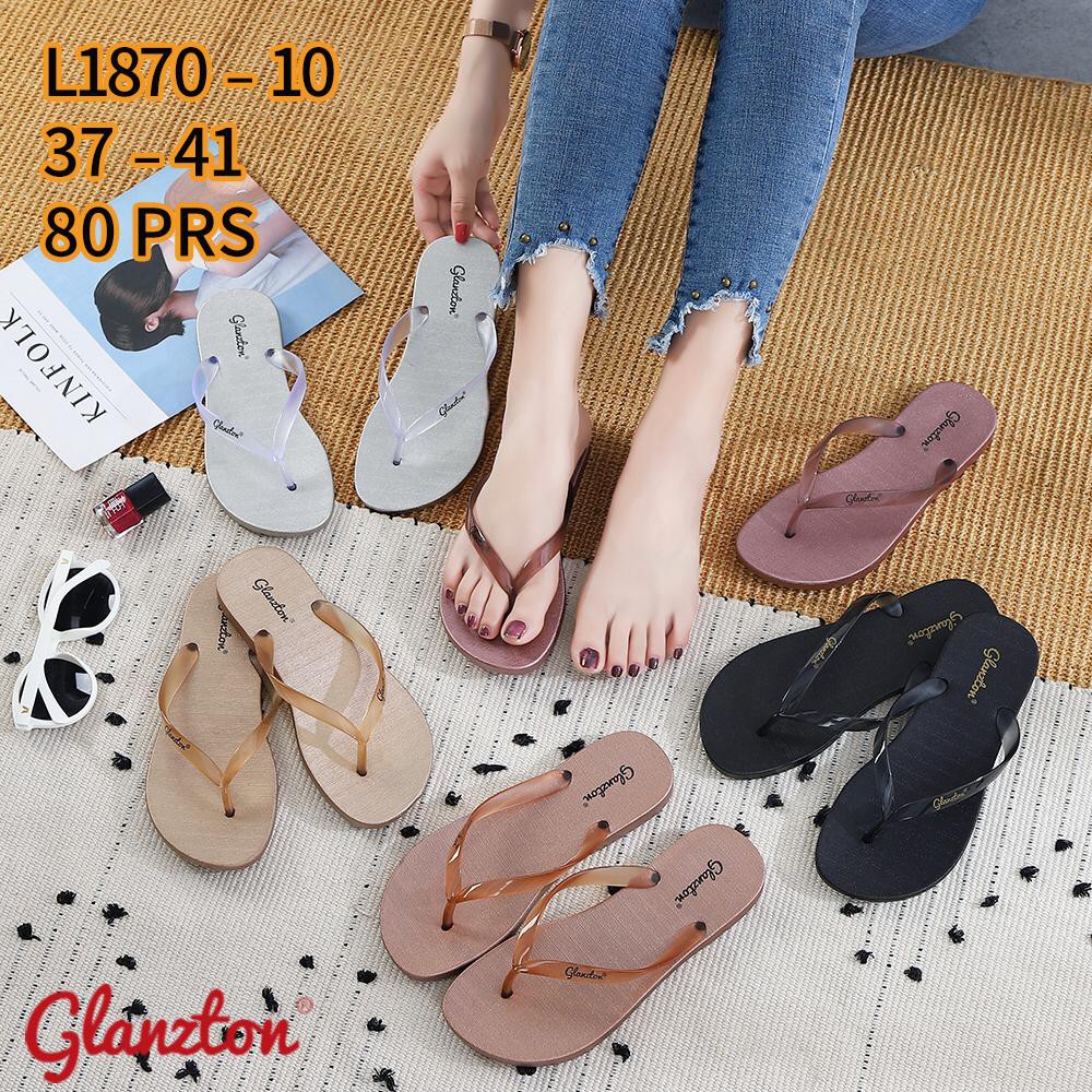 1870 Glanzton JEPIT TRANSPARAN Sendal Jelly Impor