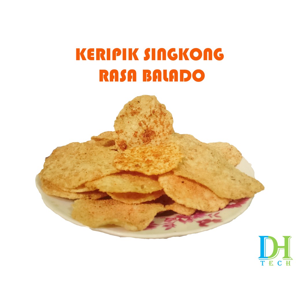 

Keripik Singkong Asli 1/4 Kg Rasa Balado Harga Promo