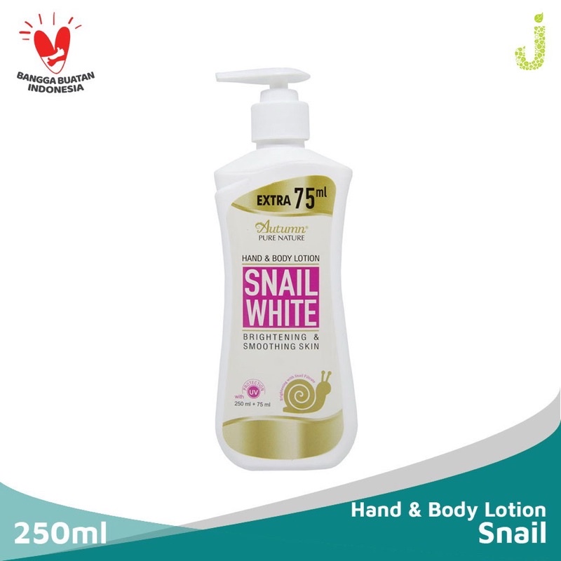 Ready Stok GROSIR BPOM AUTUMN PURE NATURE HANDBODY LOTION SNAIL WHITE 250ML ORIGINAL PRODUK