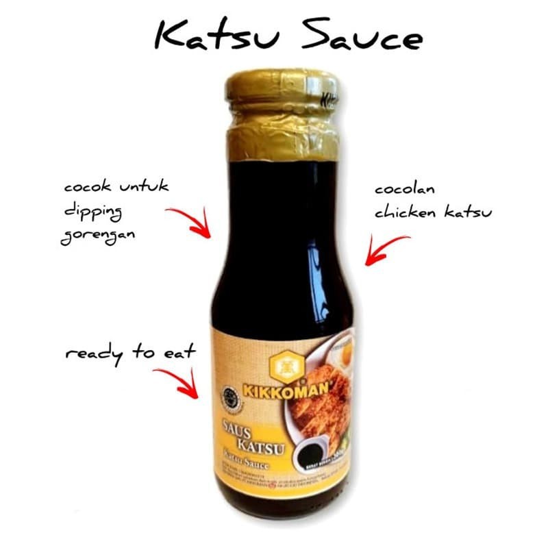 SAUS KIKKOMAN BEEF / CHICKEN KATSU JAPAN SAUCE 300GR HALAL