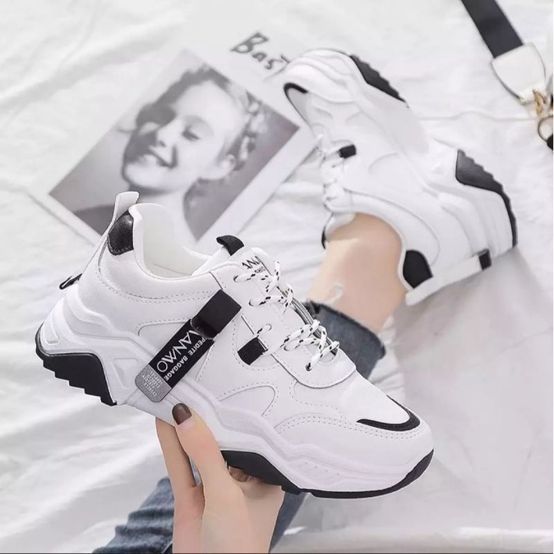 MS SHOES - Sepatu Sneaker Fashion Wanita WANWOO Terbaru 2021 / Sepatu Sneaker Wanita Keren Size 37-4