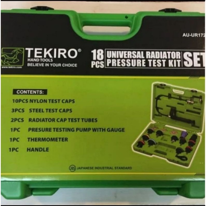 tekiro UR1725 alat tester universal radiator pressure test kit UR 1725