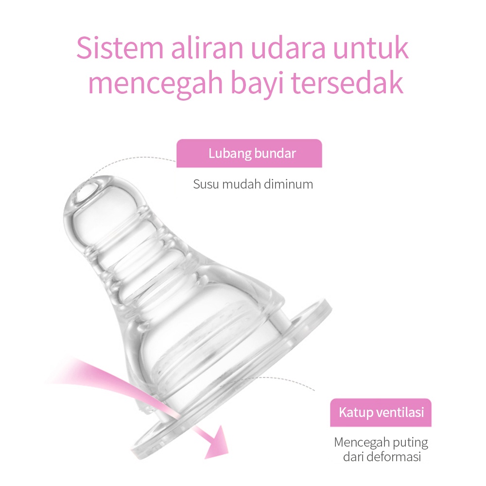 Halobaby Dot Bayi 3.8cm /puting bayi slim neck nipple dot/Bayi Nipple/ Bayi Standar Leher Bayi/empeng bayi