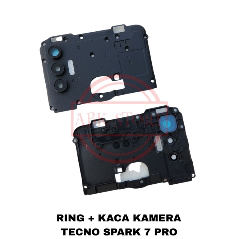 RING + LENSA CAMERA / KACA KAMERA BELAKANG TECNO SPARK 7 PRO / SPARK 7