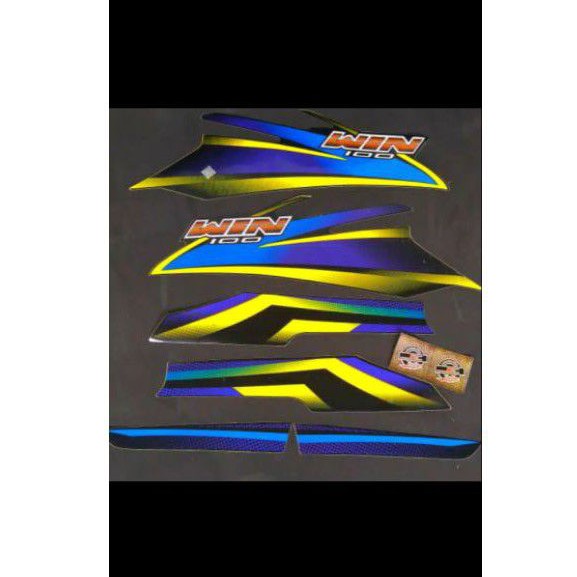 Sticker striping honda win - stiker win - stiker Honda win - striping win