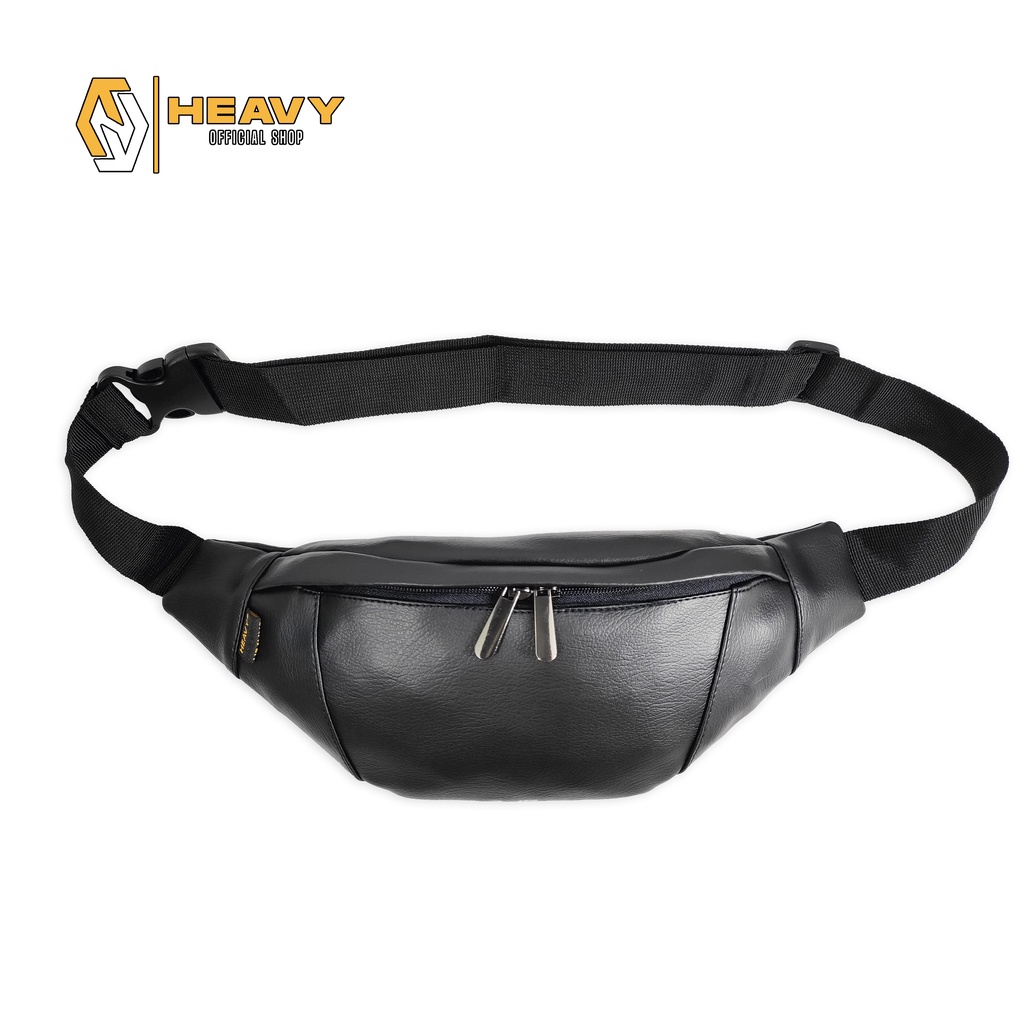 Tas Heavy Waistbag Kulit PU. Leather - Tas Pinggang Heavy