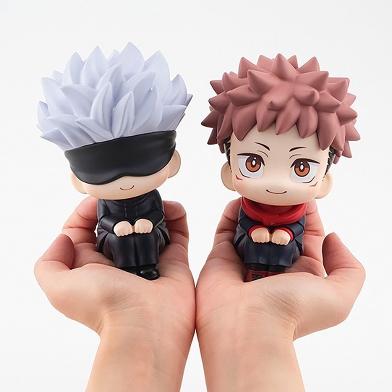 Mainan Action Figure Anime Jujutsu Kaisen Yuji Itadori Gojo Satori Bahan Pvc Ukuran 10cm Untuk Hadiah Anak